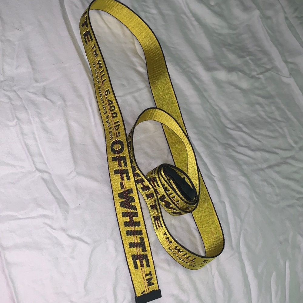 Yellow off white belt (thick)